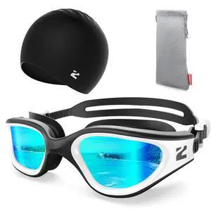 Swim Goggles Adult, G1 Air Unisex No Leak Anti-Fog with Swim Cap Swim Goggles Adult, G1 Air Unisex No Leak Anti-Fog with Swim Cap