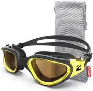 Swim Goggles, G1 ULTRA Photochromic Polarized Swimming Goggles for Men Women Adult, UV Protection Leakproof Easy Adjustable Strap for Indoor Outdoor Swimming (Polarized + Gold) Swim Goggles, G1 ULTRA Photochromic Polarized Swimming Goggles for Men Women Adult, UV Protection Leakproof Easy Adjustable Strap for Indoor Outdoor Swimming (Polarized + Gold)