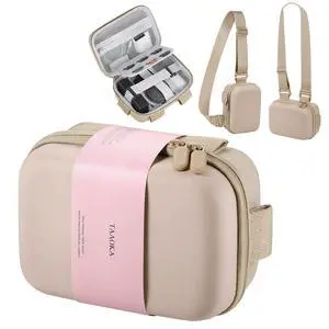 Digital Camera Case, Protective & Lightweight Camera Case with 3 Carrying Ways, Waterproof & Shockproof Small Camera Bag for PowerShot/Sony DSCW800/DSCW830 - Beige Digital Camera Case, Protective & Lightweight Camera Case with 3 Carrying Ways, Waterproof & Shockproof Small Camera Bag for PowerShot/Sony DSCW800/DSCW830 - Beige