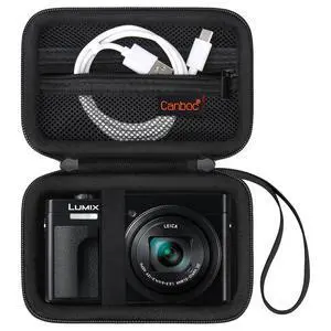 Carrying Case for Panasonic LUMIX ZS99/ TZ99/ ZS300/ LX10/ ZS80/ ZS100/ ZS70/ ZS200 Point and Shoot Camera, Zipper Mesh Pocket fits USB Cable, Batteries, Black (Case Only) Carrying Case for Panasonic LUMIX ZS99/ TZ99/ ZS300/ LX10/ ZS80/ ZS100/ ZS70/ ZS200 Point and Shoot Camera, Zipper Mesh Pocket fits USB Cable, Batteries, Black (Case Only)