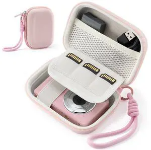 Camera Case for Digital Camera CAMKORY DC403 FHD 1080P/ KODAK PIXPRO FZ55/ FZ45, Small Travel Compact Camera Holder with Mesh Pocket for Accessories SD Card (Pink) Camera Case for Digital Camera CAMKORY DC403 FHD 1080P/ KODAK PIXPRO FZ55/ FZ45, Small Travel Compact Camera Holder with Mesh Pocket for Accessories SD Card (Pink)