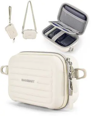 Digital Camera Case, Small Camera Bag with 2 Carrying Ways, Beige Digital Camera Case, Small Camera Bag with 2 Carrying Ways, Beige