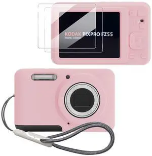 Case for KODAK PIXPRO FZ55 Case, Soft Silicone for KODAK PIXPRO FZ55 - Anti-Scratch Slim Fit Lightweight Protective - pink Case for KODAK PIXPRO FZ55 Case, Soft Silicone for KODAK PIXPRO FZ55 - Anti-Scratch Slim Fit Lightweight Protective - pink