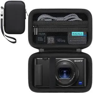 Camera Case for Sony ZV-1/ ZV-1F/ ZV-1 II Digital Camera for Content Creators and Vloggers, 4K Video Camera Hard Carrying Case Protective Travel Bag, Mesh Pocket for Batteries and Cable, Black Camera Case for Sony ZV-1/ ZV-1F/ ZV-1 II Digital Camera for Content Creators and Vloggers, 4K Video Camera Hard Carrying Case Protective Travel Bag, Mesh Pocket for Batteries and Cable, Black