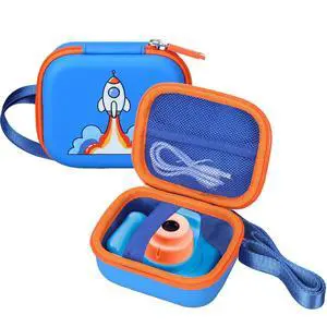 Camera Case for Seckton Upgrade Kids Selfie Camera, Case Compatible with Seckton/KOKODI/Dylanto/Goopow/Desuccus/DITUPAN/GKTZ/masterbee Digital Video Camera Toys Camcorder Storage Holder-Deep Blue Camera Case for Seckton Upgrade Kids Selfie Camera, Case Compatible with Seckton/KOKODI/Dylanto/Goopow/Desuccus/DITUPAN/GKTZ/masterbee Digital Video Camera Toys Camcorder Storage Holder-Deep Blue