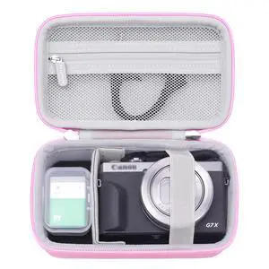 Camera Case for Canon G7 X Mark III with SD Card Storage (Pink) Camera Case for Canon G7 X Mark III with SD Card Storage (Pink)