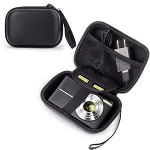 Digital Camera Case Compatible with KODAK PIXPRO FZ55 FZ45 /CAMKORY/CANON IXUS/SONY DSC W830 W800 - Hard Shell Protective Compact Camera Pouch for Vlogging & Travel,Small Carrying Pouch(Black) Digital Camera Case Compatible with KODAK PIXPRO FZ55 FZ45 /CAMKORY/CANON IXUS/SONY DSC W830 W800 - Hard Shell Protective Compact Camera Pouch for Vlogging & Travel,Small Carrying Pouch(Black)