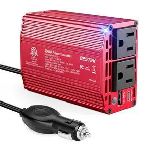 400W Car Power Inverter DC 12V to AC 110V Car Charger Plug Adapter | PD 30W USB-C & USB-A 3.0 Fast Charging, Car Charger Cigarette Lighter Adapter, Portable Outlet for Laptop, Road Trip, Camping 400W Car Power Inverter DC 12V to AC 110V Car Charger Plug Adapter | PD 30W USB-C & USB-A 3.0 Fast Charging, Car Charger Cigarette Lighter Adapter, Portable Outlet for Laptop, Road Trip, Camping
