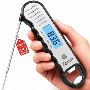 0.5s Instant Read Meat Thermometer Digital, Cooking, ±0.5°F Accuracy | Food Thermometer with Lift-to-Wake, Backlight & Auto-Rotating Display, IPX6 Waterproof for Grill, BBQ, Candy & Kitchen 0.5s Instant Read Meat Thermometer Digital, Cooking, ±0.5°F Accuracy | Food Thermometer with Lift-to-Wake, Backlight & Auto-Rotating Display, IPX6 Waterproof for Grill, BBQ, Candy & Kitchen