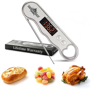 0.3s Fast Read Meat Thermometer USB-C Rechargeable, Silvery | Digital instant read for BBQ, baking, and candy no batteries needed 0.3s Fast Read Meat Thermometer USB-C Rechargeable, Silvery | Digital instant read for BBQ, baking, and candy no batteries needed