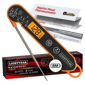 Digital Meat Thermometer Instant Read for Grilling | Cooking thermometer for meat, BBQ and grilling grilling thermometer, food thermometer, waterproof meat temp probe Digital Meat Thermometer Instant Read for Grilling | Cooking thermometer for meat, BBQ and grilling grilling thermometer, food thermometer, waterproof meat temp probe