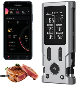 Wireless Meat Thermometer Digital - Bluetooth Grill Food Thermometer, 0.5S Instant Read, NIST ±0.5 Accuracy for Kitchen BBQ, Oven, Smoker, Air Fryer Wireless Meat Thermometer Digital - Bluetooth Grill Food Thermometer, 0.5S Instant Read, NIST ±0.5 Accuracy for Kitchen BBQ, Oven, Smoker, Air Fryer