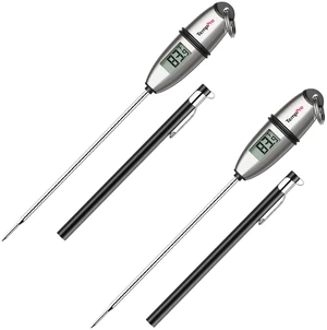 TempSwift 1 Sec Meat Thermometer Digital for Kitchen Cooking Food | 2 Pack, 5.3 inches Super Long Stainless Steel Probe, Bread Baking Sourdough Liquids Oil Frying Candy Making Accessories Gift TempSwift 1 Sec Meat Thermometer Digital for Kitchen Cooking Food | 2 Pack, 5.3 inches Super Long Stainless Steel Probe, Bread Baking Sourdough Liquids Oil Frying Candy Making Accessories Gift