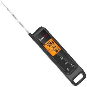TempScan 2-in-1 Infrared Thermometer Gun with Meat Probe, Black | Instant Read Thermometer for Grilling, Non-Contact Infrared Thermometer for Cooking Pizza Oven Griddle HVAC Pool AC Vent TempScan 2-in-1 Infrared Thermometer Gun with Meat Probe, Black | Instant Read Thermometer for Grilling, Non-Contact Infrared Thermometer for Cooking Pizza Oven Griddle HVAC Pool AC Vent