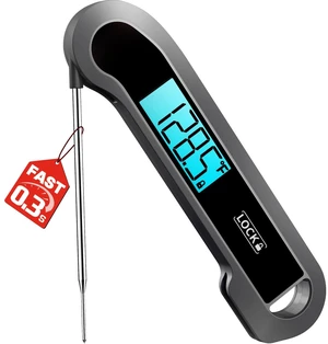 0.3 Sec Instant Read Meat Thermometer Digital for Cooking, Grey | ±0.5 Precision, Food Thermometer for Grilling, Air Fryer, Smoker, Candy, BBQ Essentials, Gift for Dad Men Birthday 0.3 Sec Instant Read Meat Thermometer Digital for Cooking, Grey | ±0.5 Precision, Food Thermometer for Grilling, Air Fryer, Smoker, Candy, BBQ Essentials, Gift for Dad Men Birthday