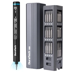49-IN-1 Mini Precision Electric SAE Screwdriver Set | 5 Torque Levels, Smart Digital Display, One-Press Pop-Up Design, 42PCS Premium S2 Steel Bits, Magnetic Bit Organization 49-IN-1 Mini Precision Electric SAE Screwdriver Set | 5 Torque Levels, Smart Digital Display, One-Press Pop-Up Design, 42PCS Premium S2 Steel Bits, Magnetic Bit Organization
