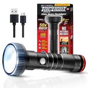 Max LED Rechargeable Flashlight - High Lumen, Ultra Bright, Flash Light - 7000 Kelvin Cree Tactical Flash Light Compact Flashlights for Camping, Hunting, Home, Survival, Emergencies Max LED Rechargeable Flashlight - High Lumen, Ultra Bright, Flash Light - 7000 Kelvin Cree Tactical Flash Light Compact Flashlights for Camping, Hunting, Home, Survival, Emergencies