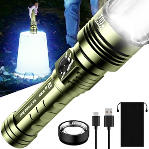 LED Flashlights High Lumens with Ignition Lens - 5000 Rechargeable | Super Bright Tactical Flashlight, Zoomable Beam, 5 Modes, Waterproof & Powerful Flash Light for Camping & Emergencies LED Flashlights High Lumens with Ignition Lens - 5000 Rechargeable | Super Bright Tactical Flashlight, Zoomable Beam, 5 Modes, Waterproof & Powerful Flash Light for Camping & Emergencies