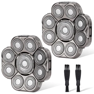 9D Electric Shaver for Men - 9 Blades Replacement Head Universal Blade for Electric Razor, 2 Pack 9D Electric Shaver for Men - 9 Blades Replacement Head Universal Blade for Electric Razor, 2 Pack