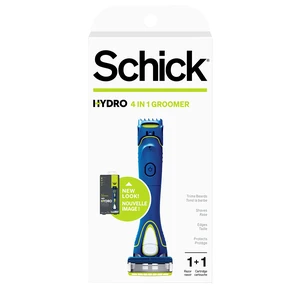 Hydro Groomer, 1 Mens Razor Handle with Beard Trimmer & 1 Refill | 4-in-1 grooming tool, 5-blade razors for men, Beard and body hair trimmer, Flip-back precision edger, 7 hydrating gel pools Hydro Groomer, 1 Mens Razor Handle with Beard Trimmer & 1 Refill | 4-in-1 grooming tool, 5-blade razors for men, Beard and body hair trimmer, Flip-back precision edger, 7 hydrating gel pools