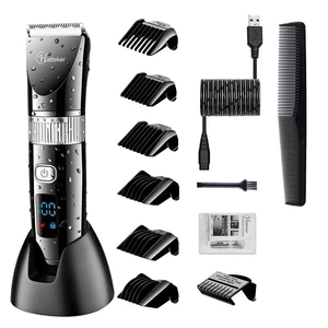 Cordless Hair Trimmer Pro Hair Clippers Beard Trimmer for Men Haircut Kit Cordless USB Rechargeable Waterproof Cordless Hair Trimmer Pro Hair Clippers Beard Trimmer for Men Haircut Kit Cordless USB Rechargeable Waterproof
