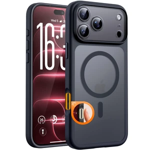 for iPhone 18 Pro Case, Compatible with MagSafe, Black | Built-in Magnets, Camera Control Cover, Full Camera & Military-Grade Protection Anti-Slip Slim Translucent Matte Phone Case for iPhone 18 Pro Case, Compatible with MagSafe, Black | Built-in Magnets, Camera Control Cover, Full Camera & Military-Grade Protection Anti-Slip Slim Translucent Matte Phone Case