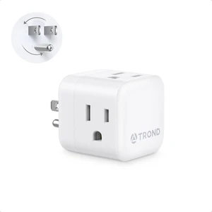 Multi Wall Outlet Extender - Sideways Plug Adapter with 3 Sockets | 360 Electrical Rotating Plug to Turn the Horizontal to Vertical Outlet for Plugging Air Freshener, Cat Calming, Night Light Multi Wall Outlet Extender - Sideways Plug Adapter with 3 Sockets | 360 Electrical Rotating Plug to Turn the Horizontal to Vertical Outlet for Plugging Air Freshener, Cat Calming, Night Light
