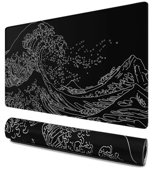Large Mouse Pad Gaming,31.5" x 15.7" Extended Computer Keyboard Mousepad | MousePad with Non-Slip Rubber Base, Stitched Edge, Waterproof Fabric XXL Big long Laptop Pad for Gamer, Office, Home, Waves Large Mouse Pad Gaming,31.5" x 15.7" Extended Computer Keyboard Mousepad | MousePad with Non-Slip Rubber Base, Stitched Edge, Waterproof Fabric XXL Big long Laptop Pad for Gamer, Office, Home, Waves