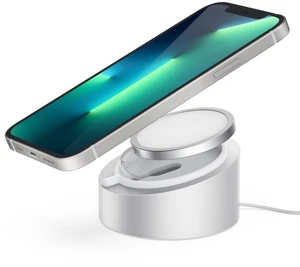 Mag- Safe Charger Stand for 25W/15W MagSafe Charger | Heavy-Duty Premium Metal Holder Base Desktop Tablet Mount for iPhone 18 /17/ 16 Pro /16/15 Pro/15/14/13/12 -Silver Mag- Safe Charger Stand for 25W/15W MagSafe Charger | Heavy-Duty Premium Metal Holder Base Desktop Tablet Mount for iPhone 18 /17/ 16 Pro /16/15 Pro/15/14/13/12 -Silver