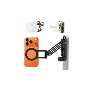 Magnetic Phone holder for Gym,Airplane, Golf Cart, Phone Stand for MagSafe | Plane Travel Essentials Accessories,360°Adjustable Foldable Cell Phone Mount for iPhone 18-12 Series,Tripod & Clamp (Black) Magnetic Phone holder for Gym,Airplane, Golf Cart, Phone Stand for MagSafe | Plane Travel Essentials Accessories,360°Adjustable Foldable Cell Phone Mount for iPhone 18-12 Series,Tripod & Clamp (Black)