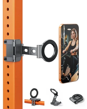 Dual Magnetic Phone Holder, Mount Stand for MagSafe for Gym & Desk | Foldable Magnetic Phone Stand for iPhone 12-17 Series & MagSafe Cases, Sturdy Holder for Gym, Golf, Stroller & Recording Use Dual Magnetic Phone Holder, Mount Stand for MagSafe for Gym & Desk | Foldable Magnetic Phone Stand for iPhone 12-17 Series & MagSafe Cases, Sturdy Holder for Gym, Golf, Stroller & Recording Use