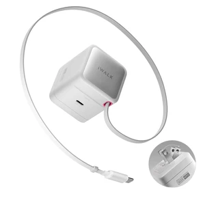 65W GaN Charger with Built-in Retractable USB-C Cable, 2 Devices Mini Travel Fast Charging Foldable Wall Charger for MacBook Pro, iPad Pro, Airpods, iPhone 16/15 Pro Max, Galaxy S25/S24 And More 65W GaN Charger with Built-in Retractable USB-C Cable, 2 Devices Mini Travel Fast Charging Foldable Wall Charger for MacBook Pro, iPad Pro, Airpods, iPhone 16/15 Pro Max, Galaxy S25/S24 And More