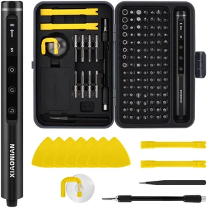 Electric Screwdriver, 126 in 1 Precision Electric Screwdriver Set | 113 S2 Preicison Bits,Upgraded 5 Torque,500mAh Battery,Mini Power Screwdriver Rechargeable Tool Kit for PC Electronics