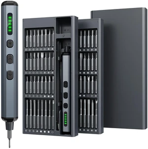 Mini Electric Screwdriver, 68-in-1 Precision Screwdriver Set - 64 S2 Preicison Bits, 5 Torque Levels, 4 LED Light, Organized Storage, Electronics Repair Tool Kit for Watch, Phone, Laptop, Camera, PC Mini Electric Screwdriver, 68-in-1 Precision Screwdriver Set - 64 S2 Preicison Bits, 5 Torque Levels, 4 LED Light, Organized Storage, Electronics Repair Tool Kit for Watch, Phone, Laptop, Camera, PC
