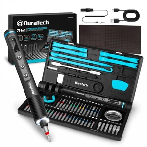 71-In-1 Mini Electric Screwdriver Set, Electronics Repair Kit | 5 Torque Levels, Smart Digital Display, 42 S2 Steel Bits, LED Light, Magnetic Precision Screwdriver for PC, Phone, Laptop, RC 71-In-1 Mini Electric Screwdriver Set, Electronics Repair Kit | 5 Torque Levels, Smart Digital Display, 42 S2 Steel Bits, LED Light, Magnetic Precision Screwdriver for PC, Phone, Laptop, RC