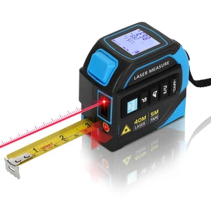 4-in-1 Laser Tape Measure with Cross-Line Laser Level for Gifts&DIY Project | 16FT AutoLock Tape Measure, 130ft Laser Distance Meter, Laser Distance Readings Displayed on LCD for Area, Volume & More 4-in-1 Laser Tape Measure with Cross-Line Laser Level for Gifts&DIY Project | 16FT AutoLock Tape Measure, 130ft Laser Distance Meter, Laser Distance Readings Displayed on LCD for Area, Volume & More