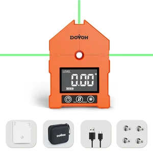 3-in-1 Digital Angle Finder with Laser, Digital Angle Gauge, WG-3L | 3 Green Beams, Magnetic, Rechargeable Inclinometer, Digital Level with Laser, For Woodwork, Hanging Picture, Saw, Carpentry 3-in-1 Digital Angle Finder with Laser, Digital Angle Gauge, WG-3L | 3 Green Beams, Magnetic, Rechargeable Inclinometer, Digital Level with Laser, For Woodwork, Hanging Picture, Saw, Carpentry