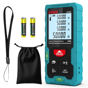 LD50E Laser Distance Measure,165ft/50M,Backlit LCD,Ft/M/in Switch | Highaccuracy compact laser measuring tool equipped with large backlit LCD.Supports ft/m/in unit switching and bubble level. LD50E Laser Distance Measure,165ft/50M,Backlit LCD,Ft/M/in Switch | Highaccuracy compact laser measuring tool equipped with large backlit LCD.Supports ft/m/in unit switching and bubble level.