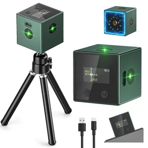 5-in-1 Digital Laser Level with Angle Finder & Green/Red Laser, Compact Laser Measuring Tool with Tripod & Magnetic Base, ±0.1°Accuracy Inclinometer, USB-C, DIY Home Tool 5-in-1 Digital Laser Level with Angle Finder & Green/Red Laser, Compact Laser Measuring Tool with Tripod & Magnetic Base, ±0.1°Accuracy Inclinometer, USB-C, DIY Home Tool