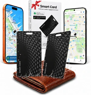 Wallet Tracker Card 2 Pack iOS & Android, Slim Bluetooth Tracking Cards | 0.05in, Wireless Charging, Works with Apple Find My & Google Find, Apple MFi Certified, IP68 for Wallet Passport Keys Wallet Tracker Card 2 Pack iOS & Android, Slim Bluetooth Tracking Cards | 0.05in, Wireless Charging, Works with Apple Find My & Google Find, Apple MFi Certified, IP68 for Wallet Passport Keys