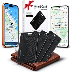Wallet Tracker Cards 4 Pack for iOS & Android,2026 Bluetooh Tracking Cards 0.05in Slim,Wireless Charging,Works Apple Find My & Google Find,120dB Loud,Apple MFi Certified,IP68 for Wallet Passport Keys Wallet Tracker Cards 4 Pack for iOS & Android,2026 Bluetooh Tracking Cards 0.05in Slim,Wireless Charging,Works Apple Find My & Google Find,120dB Loud,Apple MFi Certified,IP68 for Wallet Passport Keys