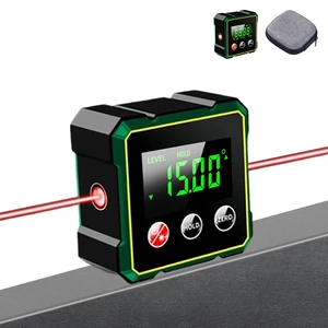 Digital Angle Finder & Gauge with Electronic Laser Level,Inclinometer | 4-Side Strong Magnetic Angle Gauge, Protractor,Finder Measuring Tool for Woodworking (Laser Level is Class II,Output<5mW) Digital Angle Finder & Gauge with Electronic Laser Level,Inclinometer | 4-Side Strong Magnetic Angle Gauge, Protractor,Finder Measuring Tool for Woodworking (Laser Level is Class II,Output<5mW)