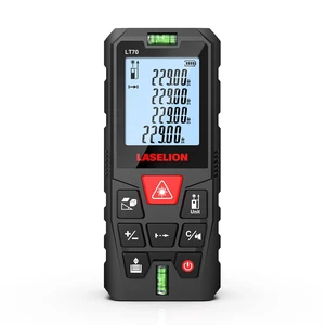 LT70 Laser Measure, 229ft/70m Laser Measurement Tool, with 2 Bubble Levels, Measuring Tool 4 Units ConversionLCD Backlit Display, IP54 Waterproof, Pythagorean Mode for Distance, Area, Volume LT70 Laser Measure, 229ft/70m Laser Measurement Tool, with 2 Bubble Levels, Measuring Tool 4 Units ConversionLCD Backlit Display, IP54 Waterproof, Pythagorean Mode for Distance, Area, Volume
