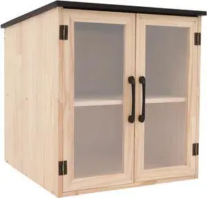 Pine Wood Small Library Box, 2 Tier Wooden Cabin Bookcase for Sharing Books Mini Library Exchange Books Cabinet Storage with Doors for Home School Community Neighborhoods (Double Door) Pine Wood Small Library Box, 2 Tier Wooden Cabin Bookcase for Sharing Books Mini Library Exchange Books Cabinet Storage with Doors for Home School Community Neighborhoods (Double Door)