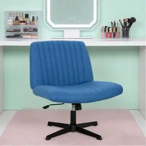 Cross Legged Office Chair Desk Chair Without Wheels,Vanity Chair with Back Ergonomic Swivel Armless Chair Adjustable Height 29-34 Comfy Meditation Cloud Task Chair for Home Cross Legged Office Chair Desk Chair Without Wheels,Vanity Chair with Back Ergonomic Swivel Armless Chair Adjustable Height 29-34 Comfy Meditation Cloud Task Chair for Home