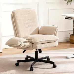 Criss Cross Chair with Armrests & Wheels for Cross-Legged Sitting, Comfortable High Back Office Chair, Big and Tall Adjustable Swivel Desk Chair for Home, Makeup and Bedroom,Cream Criss Cross Chair with Armrests & Wheels for Cross-Legged Sitting, Comfortable High Back Office Chair, Big and Tall Adjustable Swivel Desk Chair for Home, Makeup and Bedroom,Cream