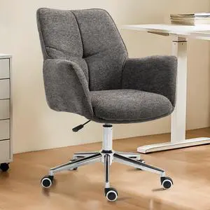 Home Office Desk Chair Swivel Ergonomic Computer Chair with Rolling Wheels, Adjustable Height Accent Armchair Chenille for Living Room (Darkgray) Home Office Desk Chair Swivel Ergonomic Computer Chair with Rolling Wheels, Adjustable Height Accent Armchair Chenille for Living Room (Darkgray)