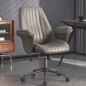 Home Office Desk Chair Office Ergonomic Computer Chair with Lumbar Support Adjustable Height Rolling Swivel Executive Task Armrests Chair(Dark Grey) Home Office Desk Chair Office Ergonomic Computer Chair with Lumbar Support Adjustable Height Rolling Swivel Executive Task Armrests Chair(Dark Grey)