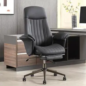 Home Office Desk Chair with Foot Rest, High Back Office Ergonomic Computer Chair with Lumbar Support Adjustable Height Rolling Swivel Chair Executive Task Armrests(Black) Home Office Desk Chair with Foot Rest, High Back Office Ergonomic Computer Chair with Lumbar Support Adjustable Height Rolling Swivel Chair Executive Task Armrests(Black)