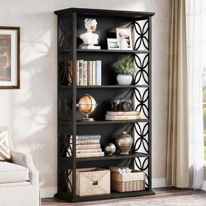 6-Tier Tall Bookshelf, 71" Industrial Bookcase with Metal Frame, Freestanding Open Storage Shelves for Home Office, Living Room, Bedroom 6-Tier Tall Bookshelf, 71" Industrial Bookcase with Metal Frame, Freestanding Open Storage Shelves for Home Office, Living Room, Bedroom